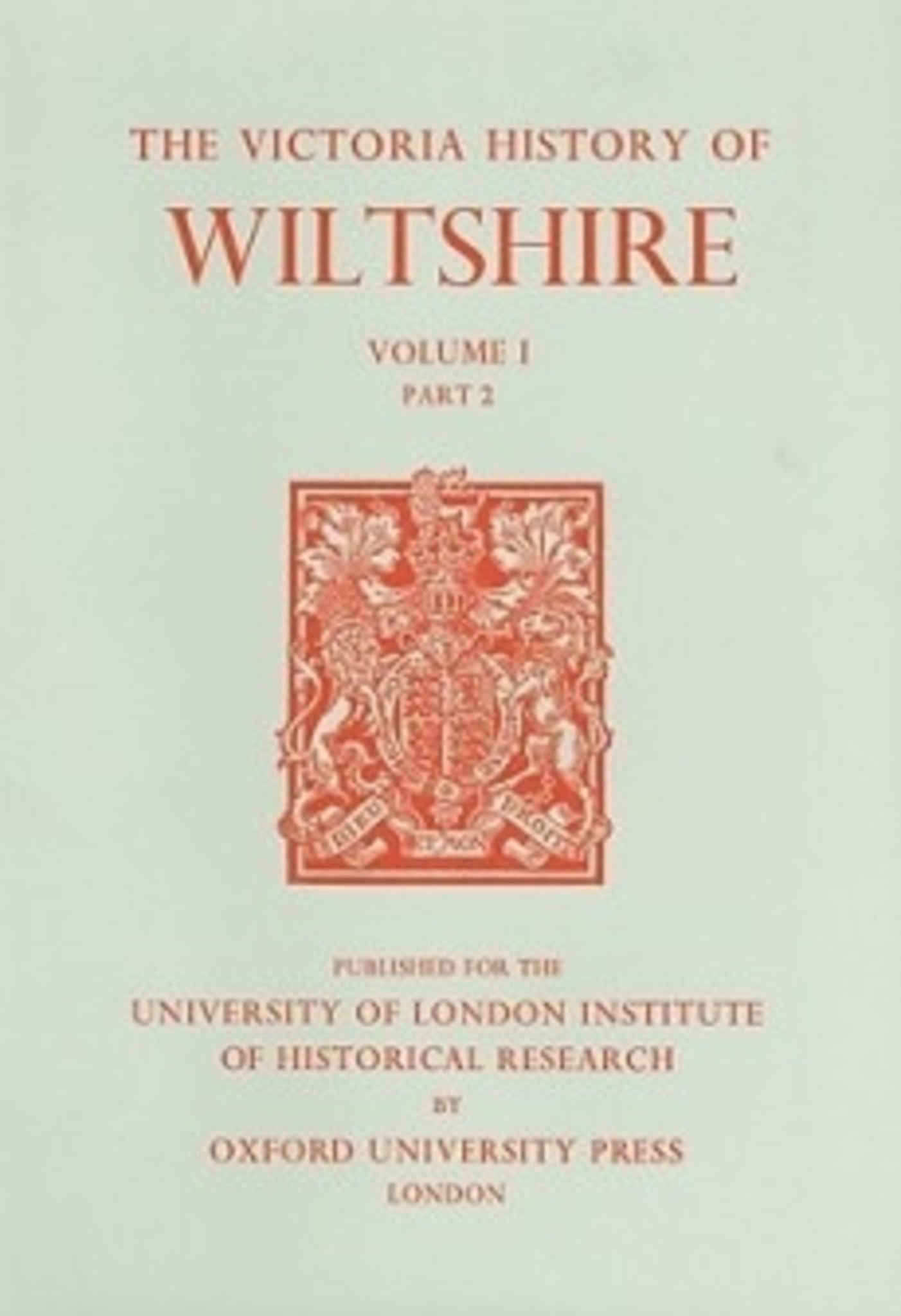 Cover image for A History of Wiltshire ISBN 9780197227350